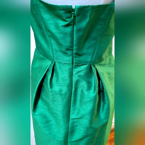Watters Seaside Green     Sleeveless Square Neck Sundress Size 6 - Picture 6 of 13